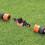 2x Gartenschlauch-Absperrventil-Rohradapter mit Schnellschalter, Kunststoff, orange 5