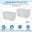 2Pack Scuba Mask Box Diving Snorkel Mask Storage Case Pressure-Proof Dust-Proof Case 5