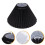 Abajur de tecido preto para quarto, ideal para decoração de mesa. 3