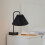 Abajur de tecido preto para quarto, ideal para decoração de mesa. 6