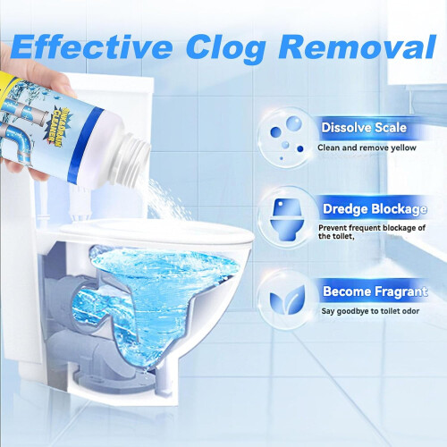 Peachloft Drain Cleaner, Multi-functional Pipe Unclogging Agent, Universal for Kitchen Bathroom Shower Pipes 2