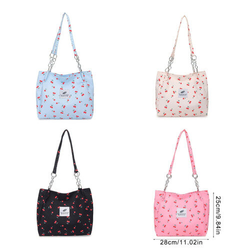 Bolsa de ombro feminina com corrente, espaçosa. 2