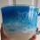 Ocean Breeze Cup Glass Water Bottle Blue Gradient 500ml 5
