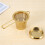Tea Leaf Tea Strainer Golden  Tea Strainer Kung Fu Tea Set 4