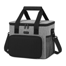 KEPLIN 8.5L Insulated Cooler Bag Waterproof & Leak Resistant with Shoulder Strap, Side & Front Pockets Portable Lunch Box (26 x 17 x 21 cm)
