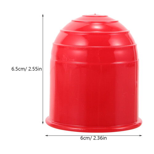 Tow Hitch Ball Cover Red Plastic 1 Pack 1