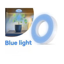 Full Spectrum LED Grow Light Auto /Off Timer Ceiling Under Cabinet Halo Plant Growing Lamp Red and Light 2 Pcs