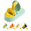 Vegetable - 10-pack Bun Maker Dumpling 2 In1 Dumpling Maker Manual Dough Presser Dumpling With Stuffed Bun 4