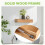 Solid Wood Floating Shelf with Hidden Compartment, Wall-Mounted Storage Rack, Home Decor B 5