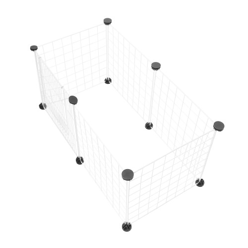 2Sets Wit Ijzerdraad Huisdierkooi Multifunctionele DIY Kat Hondenren 1