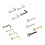 Stainless Steel Zircon Nose Studs 4 pcs 1.5–3mm 5
