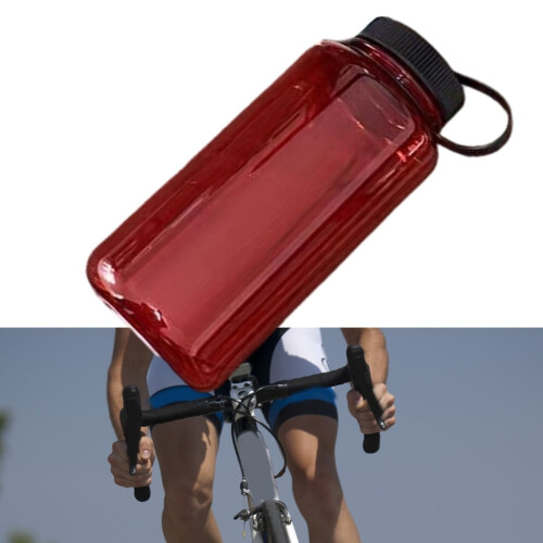 Bouteille d'eau transparente et étanche de 1000 ml à large ouverture 2