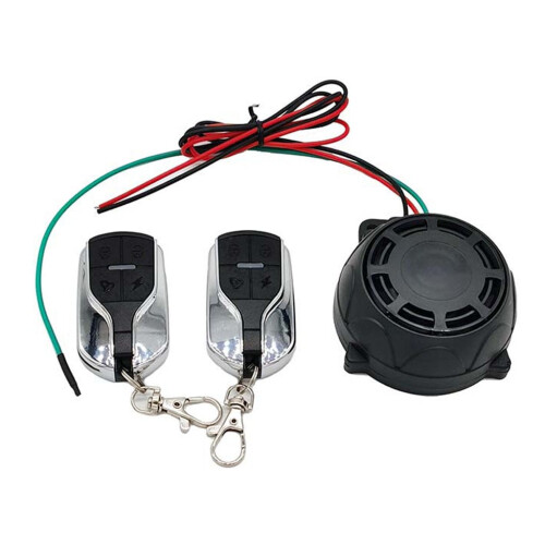 Motorcycle Bike Scooter Alarm Security System with 12V Dual Remote Control 1