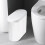 Kunststoff Schmal Typ KüChe MüLl Eimer Toilette Presse Typ Abfall BehäLter MüLl Eimer Bade Zimmer MüLl Eimer Korb MüLl Eimer Weiß 3