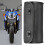 Motorcycle Fork Bag PU Leather Handlebar Tool Pouch Sissy Bar Roll Storage Bag Saddle Bag with 2 Straps, Universal 4