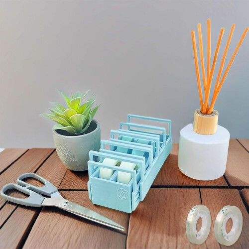 Portable foldable tape dispenser for packing and crafts 1