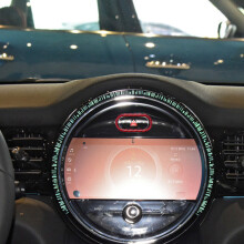 Red Carbon Fibre Interior Warning Light Cover for  Cooper F55 F56 Countryman F60
