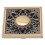 Square Brass Shower Drain, Elegant Solution for Kitchen Bathroom Floors, High-Density Filter Drain with Retro Style Design 3