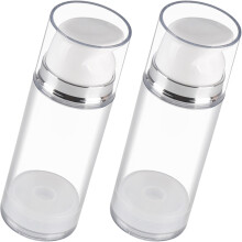 5 Count 100ml Airless Refillable Pump Bottles Empty