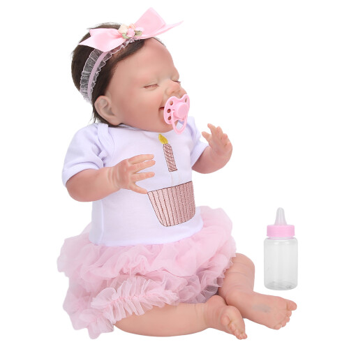Μαλακή ολόσωμη κούκλα σιλικόνης βινυλίου, ρεαλιστική νεογέννητη κούκλα με 1
