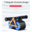Springback Wheels Roller Abdominal Exerciser Push‑Up Training Mute Fitness Equipment 6