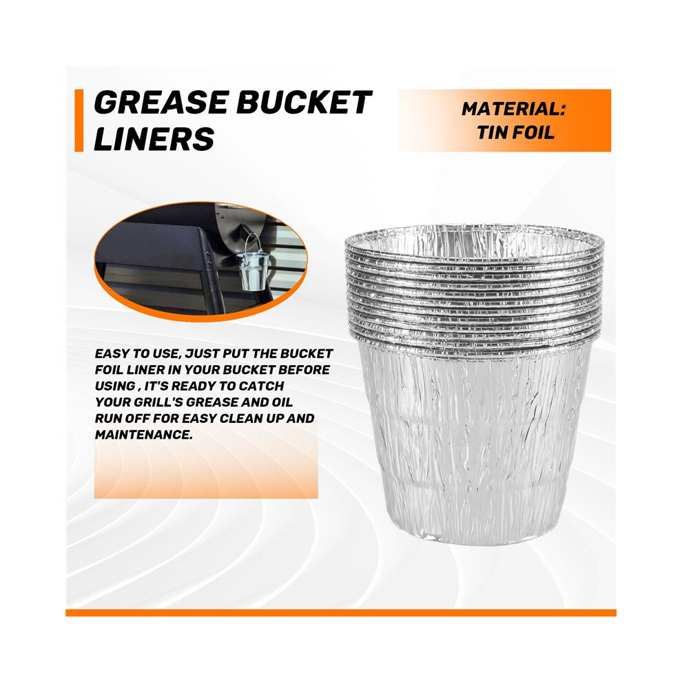 Disposable Grease Bucket Liners Fit For Traeger Wood Fired Pellet Bbq Grill Accessories 12 Pack 4714025289741