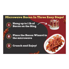 2PCS Microwave Bacon Cooker, DIY Bacon Cooker for Microwave Oven,-Proof Microwave Bacon Tray with Lid