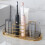 Wall Mounted Bathroom Razors Storage Rack Cosmetics Space Saving Stand Ventilated Iron Home Toothpaste Toothbrush Holder 6