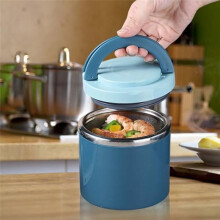 Soup Vacuum for Hot Food, 1000 Ml Food Flask Stainless Steel Vacuum Insulated Food Jars with Handle Hot Container Vacuum