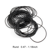 950pcs Watch Back Case Waterproof Rubber O-Rings 0.5mm Repair Kit