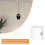 Pack Hook for Ceiling Hanging Light Ceiling Hooks for Hanging Lights White Pendant Light Hanging Hook 3