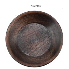 Bols de table polyvalents, design classique et matériau robuste pour salades, fruits et légumes, diamètre 7,5 cm, finition foncée