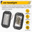 2Pcs 12V 6 Inch Flush Mount Work Light 26 LED Super Bright Spotlight Car Headlights 2