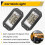 2Pcs 12V 6 Inch Flush Mount Work Light 26 LED Super Bright Spotlight Car Headlights 5