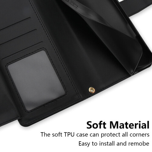 Θήκη Google Pixel9Pro/9Wallet – Δερμάτινη θήκη PU με θήκη για κάρτες, τσέπη με φερμουάρ, 1