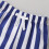 Boys Swim Trunks Blue Striped Quick-Dry Bathing Suit for 6