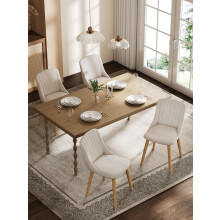 (Beige, Set of 4) Goeurvant Dining Chairs