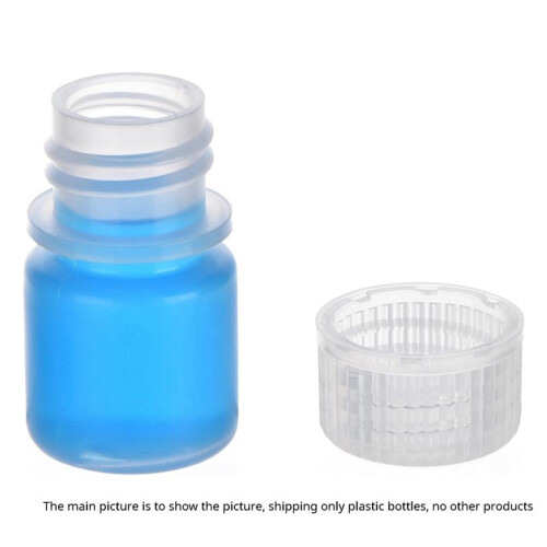 50 Pcs 8Ml Plastic Bottle, Wide Mouth Reagent Bottle, Small Empty Bottles, Polypropylene Sample Bottle 1
