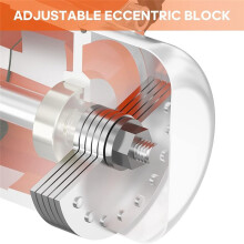 Motor Vibratório de Concreto, Motor Vibratório À Prova D'Água 110V 3600rpm para Mesa Agitadora