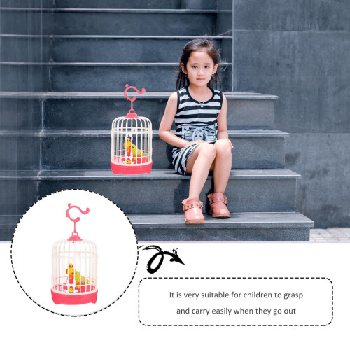 Παιχνίδι πουλί που τραγουδάει ροζ 1 σετ 7.9x4.1x4.1in 2