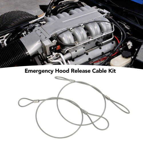 RP604802 2Pcs Hood Release Cable Kit C4 84-96 2