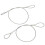 RP604802 2Pcs Hood Release Cable Kit C4 84-96 6