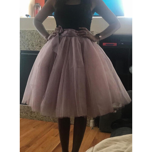 Women's Short Tutu Skirt with Sash Black M 2