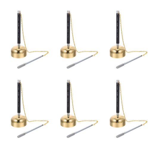 6Pièces Chime Flexible Argentée Outil Bouddhiste Temple 2