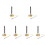 6Pièces Chime Flexible Argentée Outil Bouddhiste Temple 5