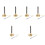 6Pièces Chime Flexible Argentée Outil Bouddhiste Temple 6