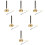 6Pièces Chime Flexible Argentée Outil Bouddhiste Temple 8