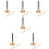 6Pièces Chime Flexible Argentée Outil Bouddhiste Temple 10