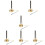 6Pièces Chime Flexible Argentée Outil Bouddhiste Temple 11
