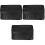 3Pièces Couvre Moniteur Ordinateur Desktop Noir Anti-Poussière 3